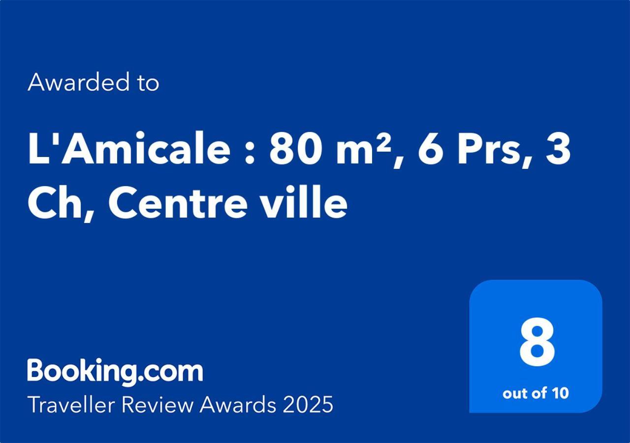 דיז'ון L'Amicale : 80 M², 6 Prs, 3 Ch, Centre Ville מראה חיצוני תמונה